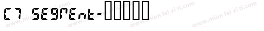 C7 Segment字体转换